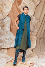 Load image into Gallery viewer, SL23 ISRA LONG TUNIC VEST - DEEP CERULEAN