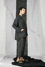 Load image into Gallery viewer, Italian Wool Suiting Unisex Kimono Zip Jacket with pockets