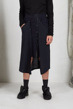 Load image into Gallery viewer, Tailored Menswear Unisex Skirt with Button off Drape Panels with Pockets