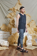 Load image into Gallery viewer, S/S 20 RAI REVERSIBLE TANK TOP - CHARCOAL MARLE