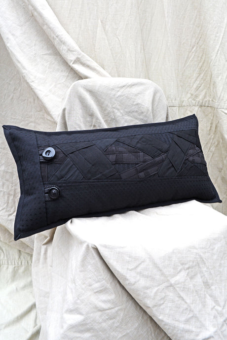 Melbourne Made Black Applique Designer Cushion