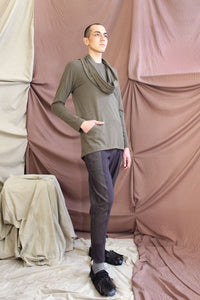 MW21 REEVE SCARF TOP - MOSS