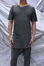 Load image into Gallery viewer, Grey Marle Jersey Long Line T-Shirt