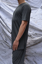 Load image into Gallery viewer, Grey Marle Jersey Long Line T-Shirt