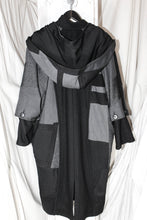 Load image into Gallery viewer, AW22 CICADA ZERO-WASTE COAT - OBSIDIAN GRAPHITE // SIZE 2