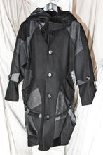 Load image into Gallery viewer, AW22 CICADA ZERO-WASTE COAT - OBSIDIAN GRAPHITE // SIZE 4