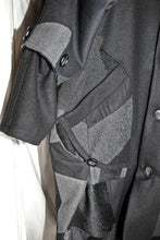 Load image into Gallery viewer, AW22 CICADA ZERO-WASTE COAT - OBSIDIAN GRAPHITE // SIZE 4