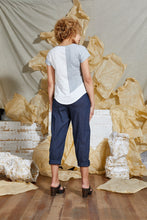 Load image into Gallery viewer, white dove grey cap sleeve top