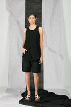 Load image into Gallery viewer, Women&#39;s Black Linen Tank Top